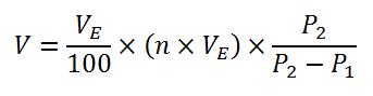 Formule de calcul du volume du vase d'expansion